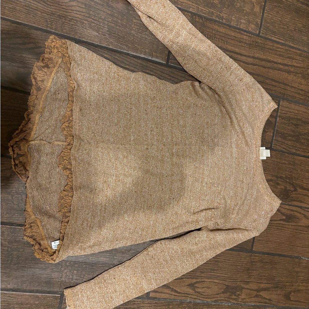 Large gold sweater